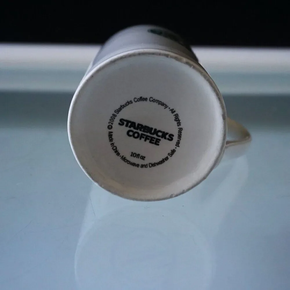 Starbucks Coffee 2008 Classic Logo Graphic Cup Mug Coffee Tea  10 fl. oz